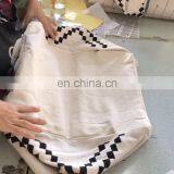 Home Decorative Products Pieces Whited Tufted Woven Square Ottoman Cover Moroccan Ottoman Pouf Big Size thumbnail-1