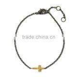 WL1060 Gold Handmade Stainless Steel Rope Chain Bracelet thumbnail-3