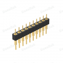 Dnenlink 2.54mm Machined Pin Connector Single Row H3.00mm Straight DIP thumbnail-4
