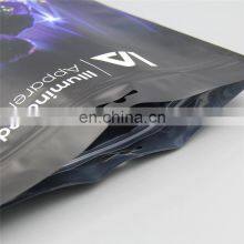 Wholesale Frosted Plastic Bag Clothes Zip Lock Self Sealing Bag Clothing Packaging Frosted Custom Print Zipper Bag thumbnail-5