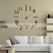 Modern Design 3d Diy Mirror Frameless Wall Sticker Clock Decor thumbnail-4