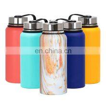 32oz Powder Coated Double Wall Insulated Vacuum Stainless Steel Water Bottle thumbnail-2