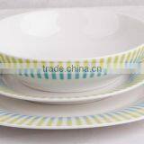 12 pcs porcelain dinner set Porcelain Ceramic Type and FDA CIQ SGS Certification dinner ware set