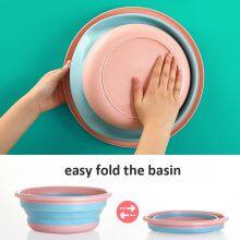 Collapsible Wash Basin Tub Folding Round Dishpan Washing Basin thumbnail-1