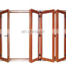 Modern Aluminum Front for Homes Frame With Glass Accordion Sliding Patio Bifold Doors thumbnail-2