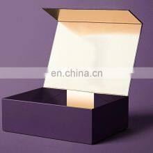 Custom Luxury Large Big Foldable Magnetic Closure Gift Packaging Box With Lid Black Magnetic Gift Box thumbnail-4