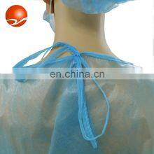 35GSM PP+PE Non Sterile Nonwoven Suit Knitted Cuffs Ppe Nonsurgical Disposable Isolation Gown thumbnail-5