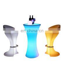 Bar Table and Stools Bright LEDS16 Color Changing Glowing LED Cocktail Table LED Table and Chair for Event