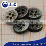 Black MOP Natural Plaid Shell Buttons,black Mother of Pearl Sea Shells Buttons. thumbnail-4