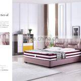 Best Selling Modern Bedroom Furniture Leather Bed (H-032) thumbnail-1