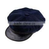 New Design Winter Leather Brim Custom Military Cap Wholesale thumbnail-4