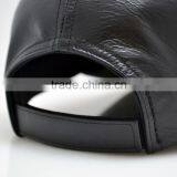Wholesale Blank PU Leather in Puirple Trucker Hat no Mesh thumbnail-5