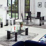 2 Layer Clear High Quality Glass Side Table for Sale thumbnail-4