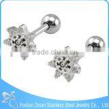 ES01591 Surgical Steel Mens Stud Earrings Fashion Round Small Evil Eye Earrings thumbnail-6