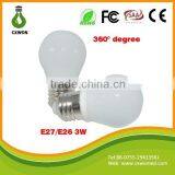 High Quality AC85-265V SMD2835 Non-dimmable E27 3w Ceramic Led Bulb thumbnail-3