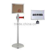 Retractable Belt Stanchion With A4 Advertising Board thumbnail-1