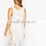 Tassels Lady Summer Vest Skirts Designs Dress Oem Apparel Suppliers thumbnail-2