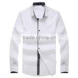 Fashion Long Sleeve Button up Shirts for Men Cotton White Shirts thumbnail-5