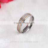 5MM Width Matte 3 Color Ring For Women Girls Gift With Korean Style Fashion Gold Designs Jewelry thumbnail-3