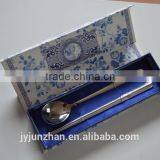 Korean Spoon and Chopstick Set With Gift Blue Box Packing and Nice Design