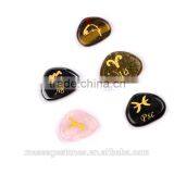 Custom Palm Stone Engraved Inspirational Quotes Gemstone Animal Carvig
