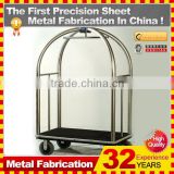 kindle 2014 new durable folding professional customized shopping cart with metal basket for sale