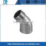 Cast Stainless Steel 45 DEG Elbow Fitting Male X Female Threaded Ends