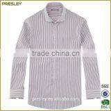 Factory wholesale quality latest style men's dress shirt striped long sleeve dress men shirt