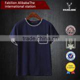 Website Wholesale Men Clothing With Pocket,100% Cotton Black Blank Casual T-shirt