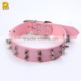Hot selling wholesale rivet leather dog collars