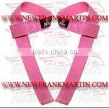 Pink Weightlifting Straps Made of High Quality 100% Cotton Material,FM-996 S-24 thumbnail-1