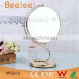 Fashionable Golden Mirror 8 Inch Round Desktop Makeup Mirror thumbnail-1