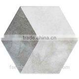 EMBOSS 100*200*175mm Grey Color Hexagon Tile Porcelain Mosaic Floor Tile thumbnail-4