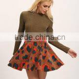 New Arrival Winter Casual Printing A-line Skirt thumbnail-3