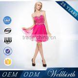Beautiful Crystal Beaded Sleeveless Fashionable Korean Short Sexy Cocktail Dress Patterns thumbnail-6
