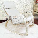 White Bent Plywood Armchair Chaise Longue Leisure Chair thumbnail-2