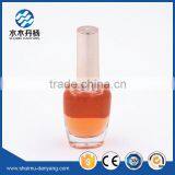 Flat Clear Cap With Brush Glass Nail Polish Bottle thumbnail-1