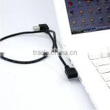USB A Male Left Angle to B Male Cable 0.5m thumbnail-2
