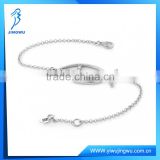 Greek Ichthus Cross and Fish Bracelet 925 Silver Jewelry