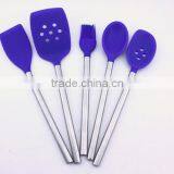 Hot Sale Silicone Kitchen Utensils Cooking Tools With Stainless Steel Handle
