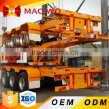 China New 3 Axle 40 ft Container Used Skeleton Semi Trailer for Sale
