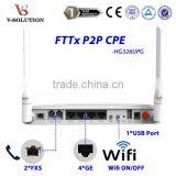 4GE+2POTS+WiFi+USB Port 4*1000M Ethernet Interface P2P CPE Customize Service