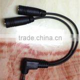 90 Degree Angle 3.5mm Jack Headphone Splitter Cable Lead Audio for IPad Aux