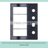 Black DC12V 4 Gang Car Boat Switch Panel With LED Light Rocker Circuit Breakers thumbnail-4