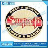 Soft Enamel With Epoxy Domed Brass Navy Coin thumbnail-5