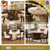 2015 hot selling marble top round dining table from China factory