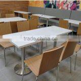 European Style Coffee Table Solid Surface Restaurant Dining Tables and Chairs ,fast Food Table thumbnail-4