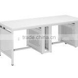 2012 new design cheap comptuter desk for 2 person of internet bar/school/office