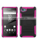 2015 new products PC Silicone hybrid slim armor case phone case for sony xperia z5 compact china price
