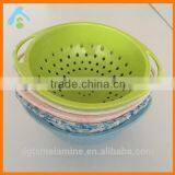 Solid Color Melamine Vegetable Colander Bowl for Europe Market thumbnail-1